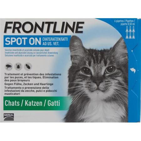 Frontline Spot On Cat List D 6 x 0.5 ml - PrimeCare Global