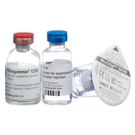 Fibrogammin Dry Sub 1250 IU cum Solvens with Transfer Set - PrimeCare Global