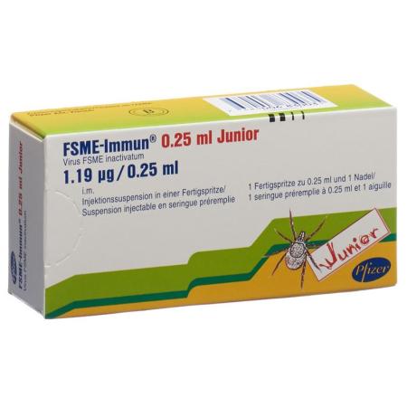 FSME-Immun Junior Inj Susp with separate needle Fertspr 0.25 ml - PrimeCare Global