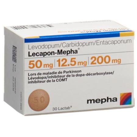 Lecapon-Mepha Lactab 50mg/12.5mg/200mg 30 pcs - PrimeCare Global