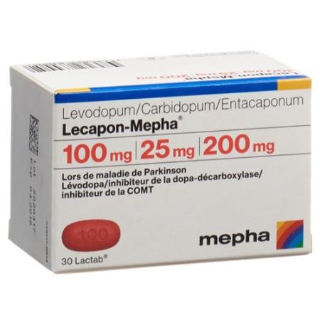 Lecapon-Mepha Lactab 100mg/25mg/200mg 30 pcs - PrimeCare Global