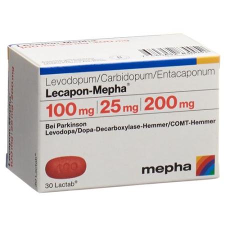 Lecapon-Mepha Lactab 100mg/25mg/200mg 100 pcs - PrimeCare Global