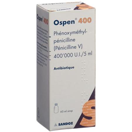 Ospen 400 syrup 400000 IU/5ml bottle 60ml - PrimeCare Global