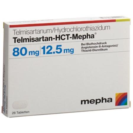 Telmisartan-HCT-Mepha Tabl 80/12.5 mg 98 pieces - PrimeCare Global