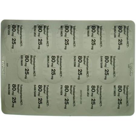 Telmisartan-HCT-Mepha Tabl 80/25 mg 28 pcs - PrimeCare Global