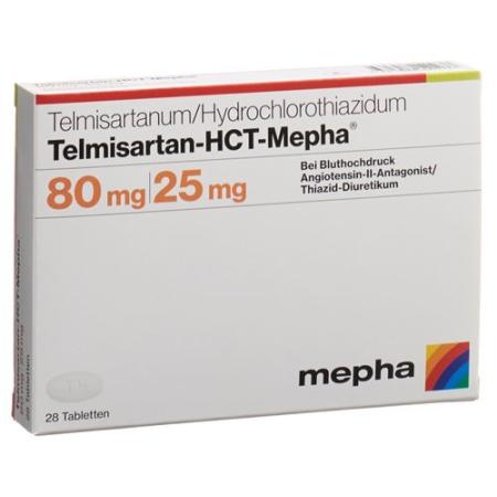 Telmisartan-HCT-Mepha Tabl 80/25 mg 98 pcs - PrimeCare Global