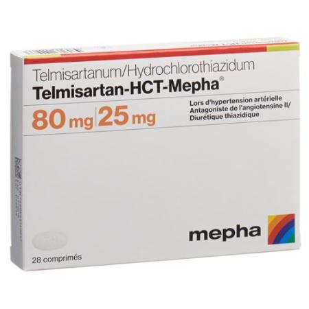 Telmisartan-HCT-Mepha Tabl 80/25 mg 98 pcs - PrimeCare Global