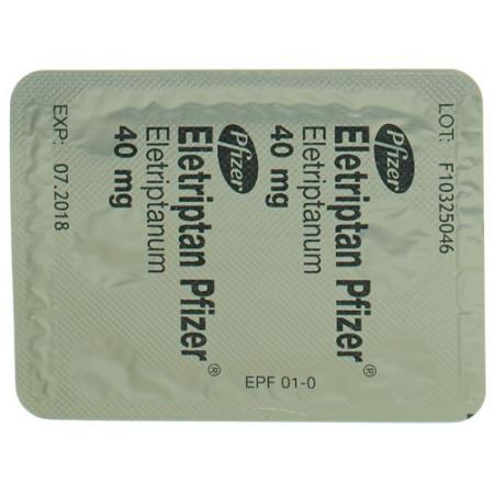 Eletriptan Pfizer Filmtablet 40 mg 6 pcs - PrimeCare Global