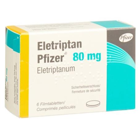 Eletriptan Pfizer Filmtablet 80 mg 6 pcs - PrimeCare Global