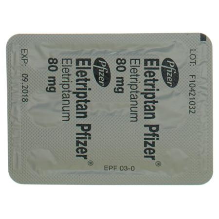 Eletriptan Pfizer Filmtablet 80 mg 6 pcs - PrimeCare Global