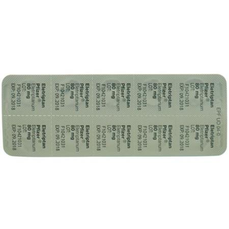Eletriptan Pfizer Filmtablet 80 mg 20 pcs - PrimeCare Global