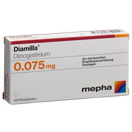 Diamilla film tablets 0.075 mg 28 pcs - PrimeCare Global