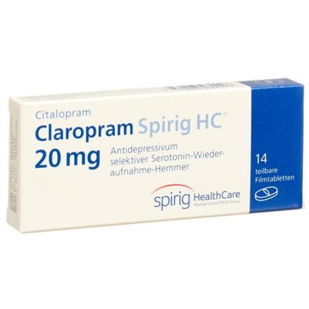 Claropram Spirig HC Filmtabl 20 mg 14 pcs - PrimeCare Global