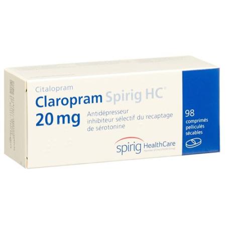 Claropram Spirig HC Filmtabl 20 mg 98 pcs - PrimeCare Global