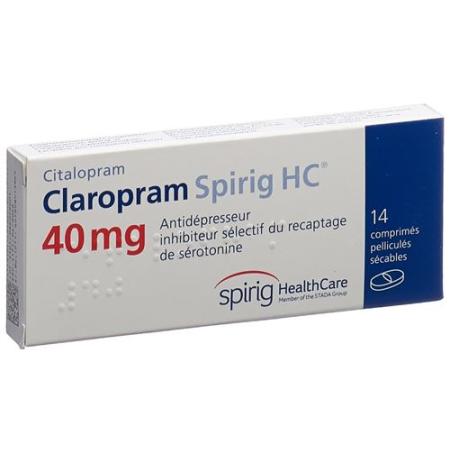 Claropram Spirig HC Filmtabl 40 mg 14 pcs - PrimeCare Global