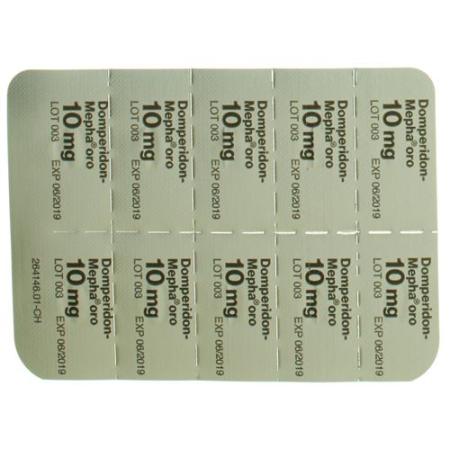 Domperidon-Mepha oro Melting Tabl 10 mg 30 pcs - PrimeCare Global