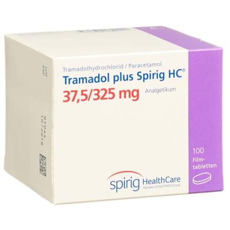 Tramadol plus Spirig HC Filmtablet 37.5/325mg 100 pcs - PrimeCare Global