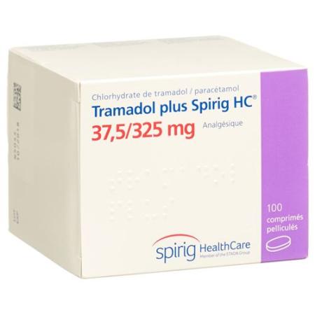 Tramadol plus Spirig HC Filmtablet 37.5/325mg 100 pcs - PrimeCare Global