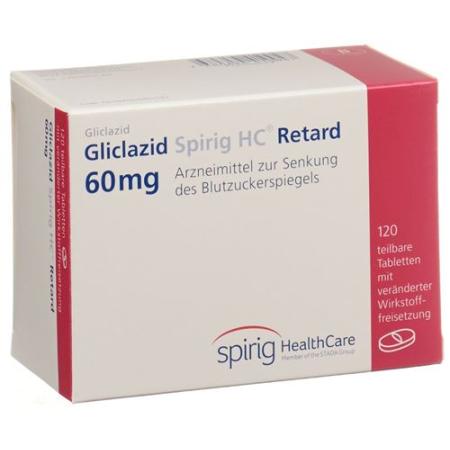 Gliclazide Spirig HC Retard Ret Tabl 60 mg 120 pcs - PrimeCare Global