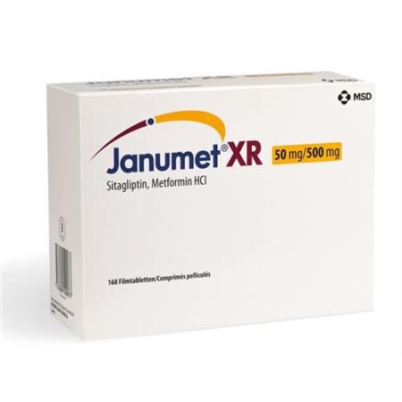 Janumet XR Ret film tablets 50/500 mg 3 bottles 56 pcs - PrimeCare Global