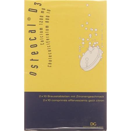 Osteocal D3 effervescent tablet 1200/800 40 pcs - PrimeCare Global