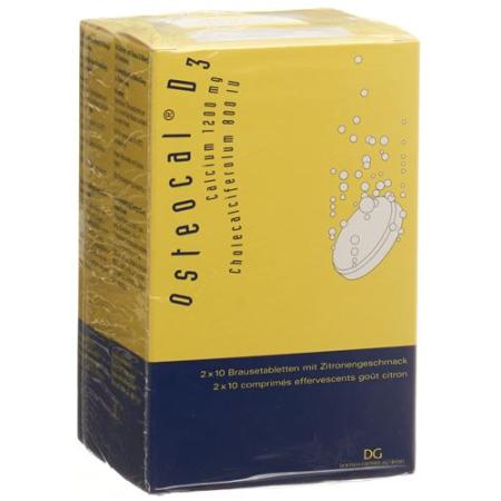Osteocal D3 effervescent tablet 1200/800 40 pcs - PrimeCare Global