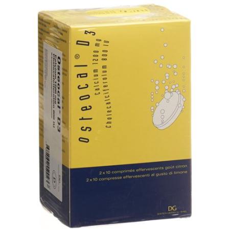Osteocal D3 effervescent tablet 1200/800 40 pcs - PrimeCare Global