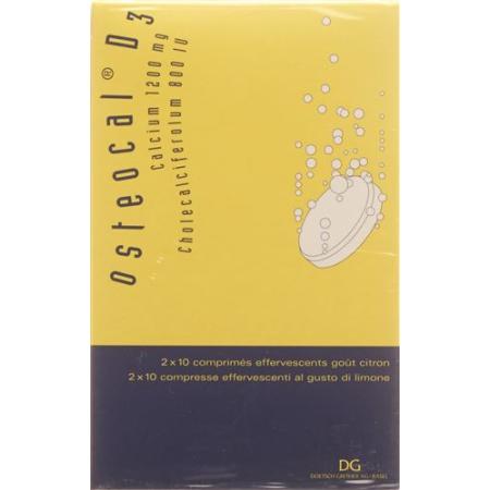 Osteocal D3 effervescent tablet 1200/800 40 pcs - PrimeCare Global