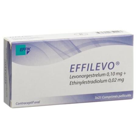 Effilevo Filmtabl 0.10 mg/ 0.02 mg 3 x 21 pcs - PrimeCare Global