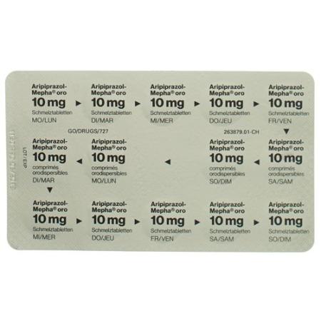 Aripiprazol-Mepha oro Melting Tabl 10 mg 28 pcs - PrimeCare Global