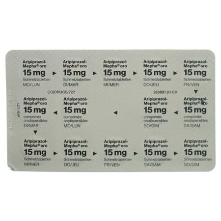 Aripiprazol-Mepha oro Melting Tabl 15 mg 28 pcs - PrimeCare Global