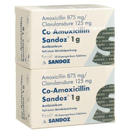 CO Amoxicillin Sandoz 1 g 2 X 10 tablets - PrimeCare Global