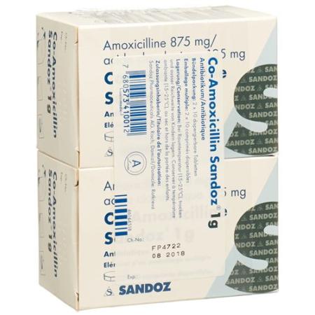 CO Amoxicillin Sandoz 1 g 2 X 10 tablets - PrimeCare Global