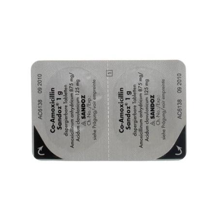 CO Amoxicillin Sandoz 1 g 2 X 10 tablets - PrimeCare Global