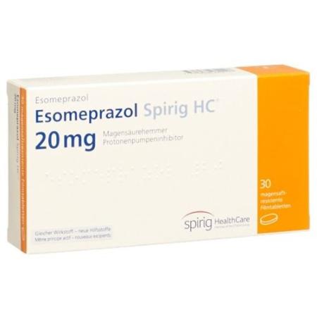 Esomeprazole Spirig HC Filmtabl 20 mg 30 pcs - PrimeCare Global