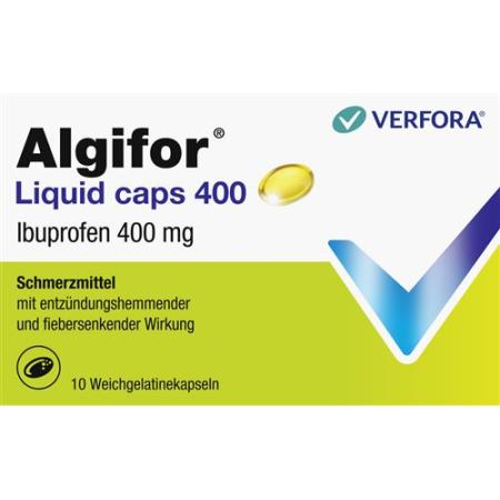Algifor Liquid caps 400 mg 10 pcs - PrimeCare Global