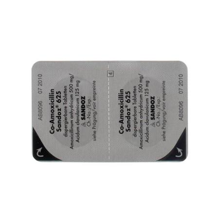 Co-Amoxicillin Sandoz Disp Tabl 625 mg 20 pcs - PrimeCare Global