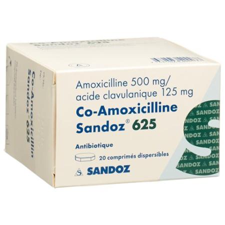 Co-Amoxicillin Sandoz Disp Tabl 625 mg 20 pcs - PrimeCare Global