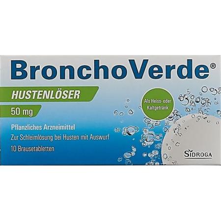 BronchoVerde cough remover effervescent tablet 50 mg 10 pcs - PrimeCare Global