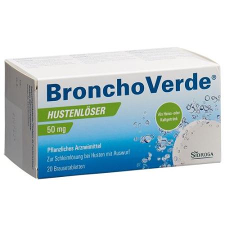 BronchoVerde cough remover effervescent tablet 50 mg 20 pcs - PrimeCare Global