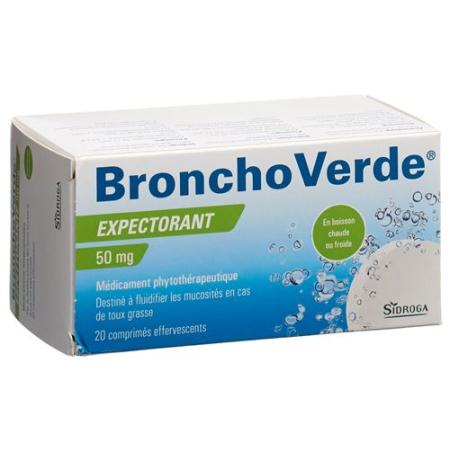 BronchoVerde cough remover effervescent tablet 50 mg 20 pcs - PrimeCare Global