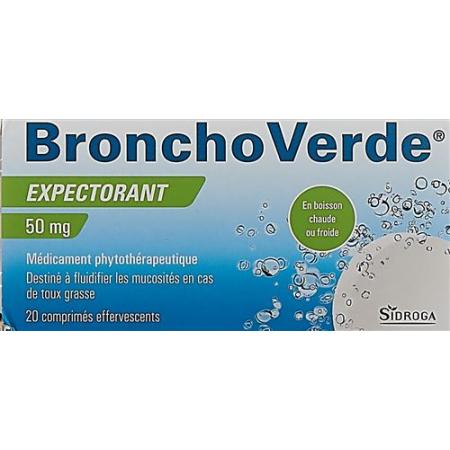 BronchoVerde cough remover effervescent tablet 50 mg 20 pcs - PrimeCare Global