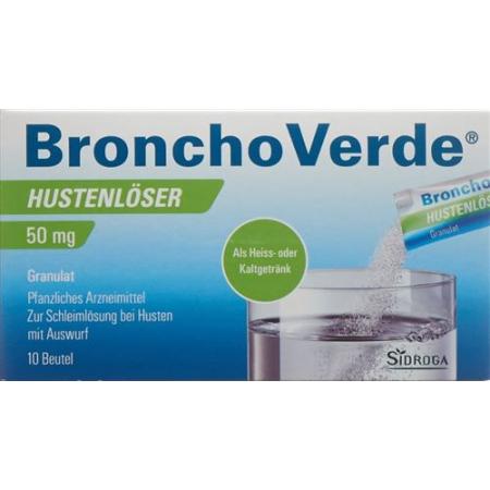 BronchoVerde cough suppressant Gran 50 mg 10 pcs - PrimeCare Global