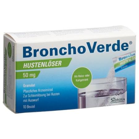 BronchoVerde cough suppressant Gran 50 mg 10 pcs - PrimeCare Global