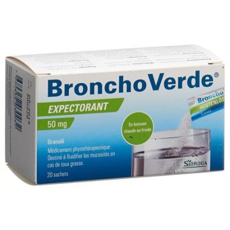 BronchoVerde cough suppressant Gran 50 mg 20 pcs - PrimeCare Global
