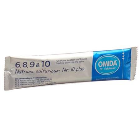 Omida Schuessler Nr10 sodium sulfuricum plus powder bag 30 pcs - PrimeCare Global