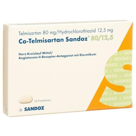 Co-Telmisartan Sandoz film tablets 80/12.5 28 pcs - PrimeCare Global
