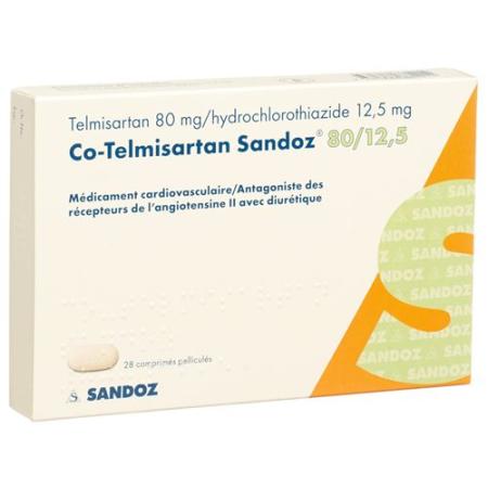 Co-Telmisartan Sandoz film tablets 80/12.5 28 pcs - PrimeCare Global