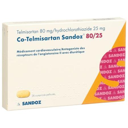 Co-Telmisartan Sandoz film tablets 80/25 28 pcs - PrimeCare Global