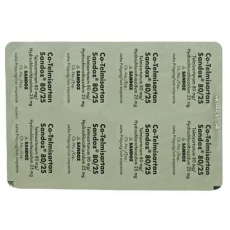 Co-Telmisartan Sandoz film tablets 80/25 98 pcs - PrimeCare Global
